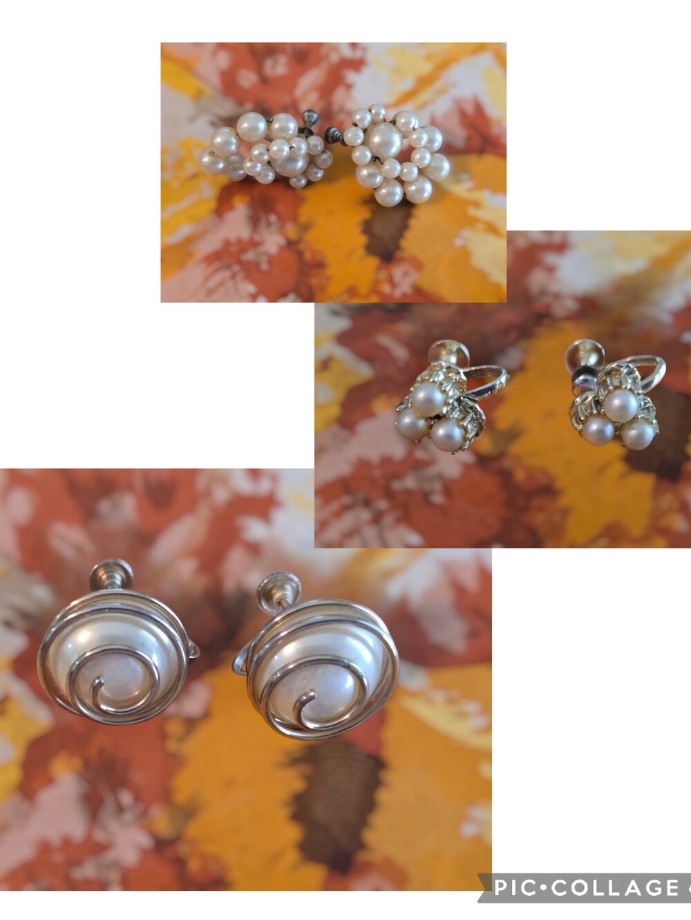 🔥CLEAROUT ADD 3 FIRE LISTINGS FOR 50% OFF🔥Vintage | Faux Pearl Screw Back Lot